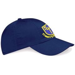 Navy Legionaire Baseball Cap - Embroidered with St Mary's Catholic Primary School Logo