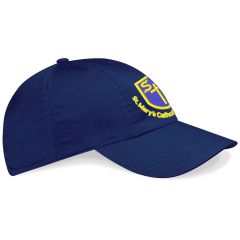 Navy Baseball Cap - Embroidered with St Mary's Catholic Primary School Logo