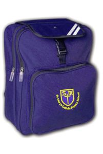Navy Junior Backpack - Embroidered with St Mary's Catholic Primary School Logo