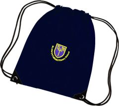 Navy PE Bag - Embroidered with St Mary's Catholic Primary School Logo