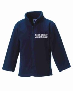 Navy Polar Fleece - Embroidered with South Stanley School Logo