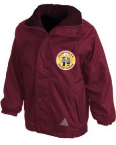 Burgundy Stormproof Coat - Embroidered with St. Stephen's C.E. PS Logo