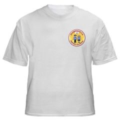 White PE T-shirt - Embroidered with St. Stephen's C.E. PS Logo