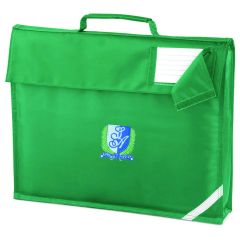 Emerald Bookbag - Embroidered with St Agnes RC Primary School Logo