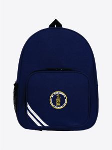 Navy Infant Backpack - Embroidered with St Gregory's RCVA Primary School logo