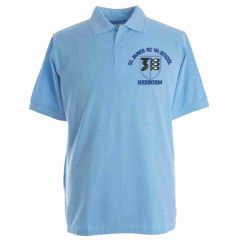 Sky Blue Polo - Embroidered with St James RC Primary School Logo