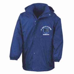 Stormproof Coat - Embroidered with St James RC Primary School Logo