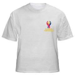 White PE T-Shirt - Embroidered with St Joseph's RC Primary School (Newton Aycliffe) logo