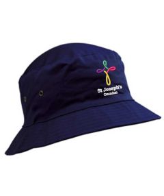 Navy Cotton Beannie Hat - Embroidered With St Joseph's RCVA Primary School Logo (Coundon)