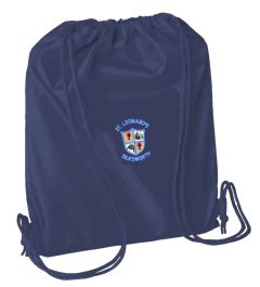 Navy Shoe Bag with St Leonard's R.C Primary School Logo
