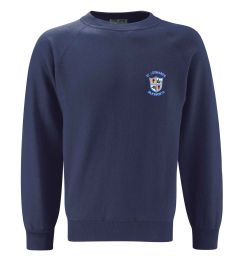 Navy Sweatshirt - Embroidered with St. Leonard's RC Primary School Logo