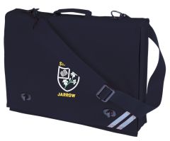 Navy Document Case - Embroidered with St Mary's (Jarrow) Primary School Logo
