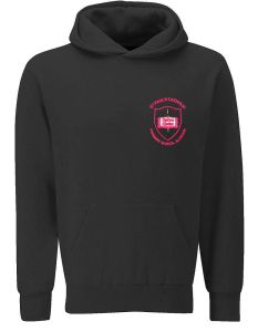 Black Hoodie - Embroidered with St Pauls Primary School logo