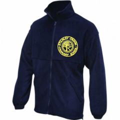 Navy Fleece - Embroidered with Stanley Crook Pimary School Logo and Pupil Name