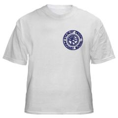 White PE T-Shirt - Embroidered with Stanley Crook Primary School Logo and Pupil Name