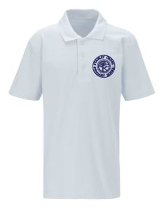 White Polo - Embroidered with Stanley Crook Primary School Logo and Pupil Name