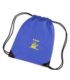 Royal Blue PE Bag - Embroidered with St Bede's Primary School (South Shields) Logo