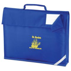 Royal Blue Bookbag - Embroidered with St Bede's Primary School (South Shields) Logo