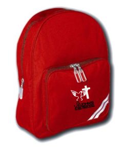 Red Infant Back Pack - Embroidered with St John's C E (Aided) Primary School Logo