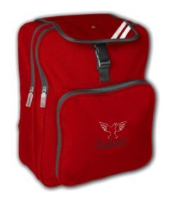 Red Junior Back Pack - Embroidered with St John's C E (Aided) Primary School Logo