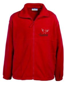 Red Polar Fleece - Embroidered with St John's C E (Aided) Primary School Logo