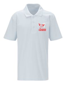 White Polo - Embroidered with St John's C E (Aided) Primary School Logo
