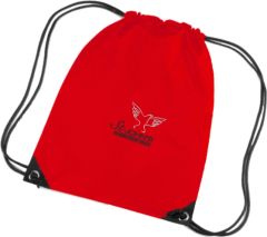 Red PE Bag - Embroidered with St John's C E (Aided) Primary School Logo