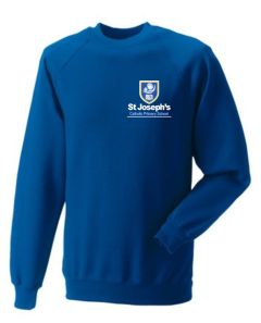 Royal Sweatshirt - Embroidered with St Joseph's Primary School (Stanley)