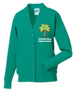 Emerald Cardigan - Embroidered with Sugar Hill Primary School Logo