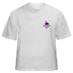 White PE T-Shirt - Embroidered with Swansfield Park Primary School (Alnwick) Logo
