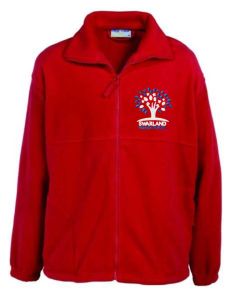 Red Polar Fleece - Embroidered with Swarland County Primary School Logo