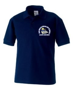 Navy Polo - Embroidered with The Drive Primary School Logo