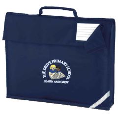 Navy Book Bag - Embroidered with The Drive Primary School Logo