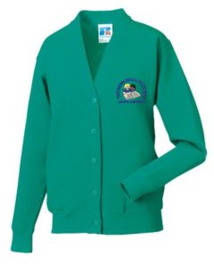 Jade SweatCardigan - Embroidered with The Drive Primary School Logo