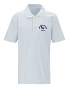 White Polo - Embroidered with Timothy Hackworth Nursery School Logo
