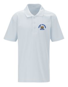 White Polo - Embroidered with Timothy Hackworth Primary School Logo