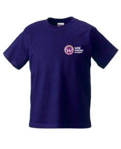 Purple PE T-shirt - Embroidered with Town End Academy Logo