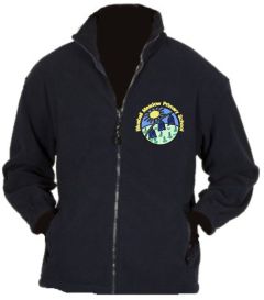 Navy Fleece - Embroidered with Bluebell Meadow Primary School Logo