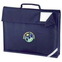 Navy Bookbag - Embroidered with Bluebell Meadow Primary School Logo