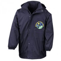 Navy Result Stormproof Coat - Embroidered with Bluebell Meadow Primary School Logo