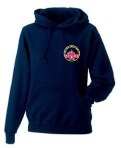 Navy PE Hoodie- Embroidered with Wallsend Jubilee Primary School logo