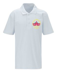 *NURSERY* White Polo - Embroidered with Wallsend Jubilee Primary School logo