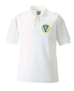 White Polo - Embroidered with Waterville Primary School logo