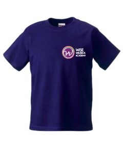 Purple PE T-shirt - Embroidered with Welbeck Academy Logo