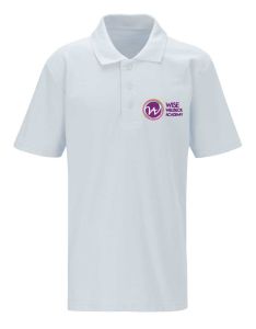 White Polo Shirt - Embroidered with Welbeck Academy Logo