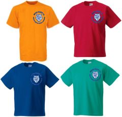 PE T-shirt - Embroidered With Witton Gilbert Primary School Logo