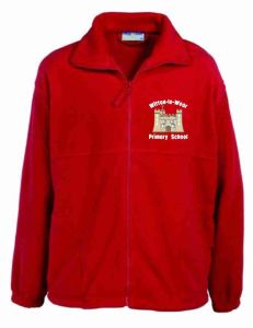 Red Fleece - Embroidered with Witton-le-Wear Primary School logo