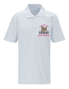 *EARLY YEARS ONLY* White Polo - Embroidered with Witton-le-Wear Primary Early Years School logo
