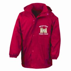 Red Result Stormproof Coat - Embroidered with Witton-le-Wear Primary School logo