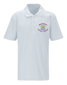 White Polo - Embroidered with Wolsingham Primary School logo